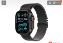 Apple/蘋果 Watch Ultra 2 智能手表蜂窩款49 毫米黑色鈦金屬表殼黑色鈦金屬米蘭尼斯表帶L MXDV3CH/B 曬單實拍圖