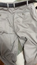 哈吉斯（HAZZYS）男裝 春秋款潮流直筒長(zhǎng)褲顯瘦男士通勤休閑褲ATDZP03AP01 淺灰色LE 33 （175/80A） 曬單實(shí)拍圖