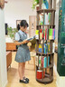 林之語實木旋轉(zhuǎn)書架360度書柜置物架落地一體靠墻移動兒童轉(zhuǎn)角立式書架 【80%選擇】六層44*197.8CM 曬單實拍圖