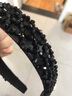 Royal sasa七夕情人節(jié)禮物發(fā)飾發(fā)窟復(fù)古頭箍仿水晶寬邊發(fā)箍壓發(fā)卡子頭飾成人 曬單實拍圖