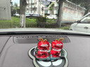 卡吉斯高檔汽車(chē)擺件水晶蘋(píng)果香水座創(chuàng  )意車(chē)載擺件車(chē)內裝飾品擺件保平安 平安紅色5cm果+鉆墊 曬單實(shí)拍圖