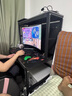 翾飛洞洞板電競電腦桌臺式家用帶書(shū)架打印機一體家用臥室辦公學(xué)生書(shū)桌 網(wǎng)紅洞洞款全黑色 長(cháng)100寬60高135.6CM 曬單實(shí)拍圖