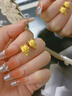 中國黃金（CHINA GOLD）黃金耳環(huán)女士足金貓咪耳釘純金耳飾生日七夕情人節(jié)禮物送女友老婆 【賀卡定制/聯(lián)系客服】 曬單實(shí)拍圖