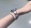 KZD小香風(fēng)適用ApplewatchS9四葉草鏈條ultra表帶iwatch8蘋果s10手表se2代女士ins風(fēng)series10表鏈夏天 ins四葉草星光色表帶+鉆殼 iwatch 10代42mm表盤 曬單實(shí)拍圖