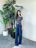 Calvin KleinJeans【新品禮盒】25夏女美式復古ck高腰寬松闊腿牛仔褲47B936G U3N-牛仔深藍 29 曬單實(shí)拍圖