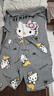 俊俊穗迪美hellokitty睡衣女夏季2025年新款純棉短袖短褲大碼學(xué)生可愛家居服 短-DMY-957 3XL （適合160-180斤） 曬單實拍圖