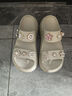 卡駱馳（crocs）女鞋 經(jīng)典泡芙?jīng)鲂笟膺\動休閑鞋涼拖鞋子 207670-2Y2 M7W9 曬單實拍圖