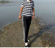 海瀾之家（HLA）POLO衫男25夏季藝術(shù)家ZOLA聯(lián)名短袖男 藏青條紋L3 M 170/88A 推薦125~136斤 曬單實拍圖