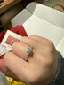 莫桑石鉆石戒指女純銀婚戒對戒結婚一對求結婚禮現場(chǎng)儀式拍照道具 女戒禮遇50分＋男戒共度愛(ài)河 默認活口可以調節大小 曬單實(shí)拍圖