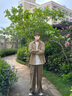 Foss Phil長(zhǎng)袖襯衫男士春秋季日系純色休閑高級(jí)感襯衣外套男G2510卡其L 曬單實(shí)拍圖