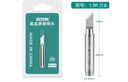 安立信安立信原裝高品質(zhì)936A無鉛電烙鐵頭焊接刀頭彎尖頭馬蹄恒溫焊臺(tái)咀 K咀（刀頭） 曬單實(shí)拍圖