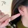 七度（SEVEN DEGREE）S925純銀耳釘女麥穗樹(shù)葉耳飾小眾高級(jí)感耳環(huán)中式百搭穗穗平安耳勾 曬單實(shí)拍圖