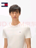 TOMMY JEANS【兩件裝】25夏季男純棉平紋針織純色修身短袖上衣T恤20687 卡其色/白色0XV M 曬單實拍圖