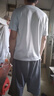 夏季冰絲短袖T恤男透氣速干衣冰感大碼運(yùn)動沙灘速干上衣PYBY網(wǎng)眼T 淺灰色 3XL 曬單實拍圖