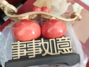 尊玉鼎柿柿如意柿子擺件客廳玄關(guān)酒柜博古架裝飾品搬新家喬遷新居禮物 THJC24CM事事如意（雙柿）-禮盒 曬單實拍圖