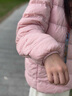 巴拉巴拉童裝兒童羽絨服秋冬裝男女童寶寶短款輕薄外套上衣親子裝純色衣服 糯米粉-連帽-白鴨絨 清潔度1000+ 140 （充絨量54g） 曬單實(shí)拍圖