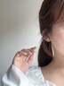 AJIDOU阿吉豆耳釘S925淡水珍珠銀輕奢小眾高級感飾品女簡約時尚禮盒飾品 曬單實拍圖