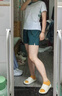 YONEX新款尤尼克斯羽毛球服短褲男女速干運(yùn)動褲比賽服下裝 女款 220065 深綠 L 曬單實(shí)拍圖