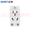 正泰（CHNT）導軌插座 五孔16A模塊化插座AC30 -10540 五孔16A 配電箱多媒體箱工地插座 曬單實拍圖
