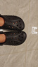 crocs卡駱馳貝雅洞洞鞋沙灘鞋|10126 黑色-001 39(240mm)  曬單實(shí)拍圖