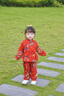 Shining Moment丨金玉滿堂 寶寶周歲禮服純棉兒童漢服紅色新年分體套裝周歲衣服 金玉滿堂-長(zhǎng)袖上衣+長(zhǎng)褲兩件套 90 曬單實(shí)拍圖