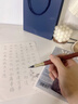 洽苒德國品牌鋼筆式毛筆可換墨囊書法專用初學(xué)者狼毫軟頭軟筆小楷毛筆式鋼筆科學(xué)軟筆式小毛筆筆墨水 酸枝木鋼筆式毛筆（單支） 送墨囊50支 小楷 曬單實(shí)拍圖