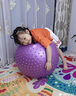 SPXINE兒童感統(tǒng)訓(xùn)練大龍球嬰兒瑜伽球幼兒園專用器材加厚防爆寶寶平衡球 【環(huán)保無味】紫色（加厚防爆） 75cm 曬單實(shí)拍圖