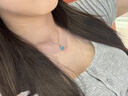 憶瑾海藍(lán)寶水晶項(xiàng)鏈吊墜S925純銀鎖骨鏈小眾禮物女生生日禮物送老婆 【精美禮盒】海藍(lán)寶銀項(xiàng)鏈 曬單實(shí)拍圖