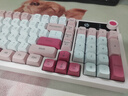 惠普（HP）K500F機(jī)械手感有線鍵盤(pán) 靜音多功能旋鈕辦公游戲臺(tái)式電腦筆記本通用 粉白色 98配列 曬單實(shí)拍圖