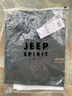JEEP SPIRIT吉普短袖t恤男純色商務(wù)翻領(lǐng)POLO打底衫夏季透氣寬松大碼半袖上衣 木綠色 2XL （建議150-165斤） 曬單實拍圖