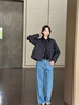 波司登輕薄羽絨服女短款90絨翻領(lǐng)菱格巴恩風(fēng)保暖外套B250135332 曬單實拍圖