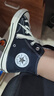 匡威（Converse）官方 1970S兒童經(jīng)典高幫帆布鞋黑色368983C 黑/368983C 35 曬單實(shí)拍圖