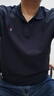 夢(mèng)特嬌（MONTAGUT）100%棉Polo衫男士短袖夏季翻領(lǐng)透氣T恤商務(wù)男裝 暗影藍 2XL/54  曬單實(shí)拍圖