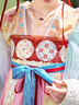 十三余小豆蔻兒[七寶珠]繡花唐背子吊帶齊胸裙唐制漢服成人女款夏 三件套 現(xiàn)貨 M 曬單實(shí)拍圖