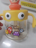 皇寵 兒童牛奶杯PPSU吸管杯寶寶幼兒園喝水杯泡奶杯帶手柄學飲杯 黃 曬單實拍圖