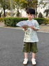 G.DUCKKIDS男童漢服套裝2025新款中式國風(fēng)兒童夏款古裝表演服男孩唐裝夏季潮 綠色 120 建議身高110-120cm6-7歲 曬單實(shí)拍圖