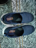 斯凱奇（Skechers）男鞋夏季一腳蹬透氣健步鞋舒適休閑鞋緩震低幫懶人216010 海軍藍色/NVY 41 曬單實(shí)拍圖