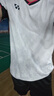 2025新款羽毛球服紫色大賽服男女短袖休閑運(yùn)動套裝比賽訓(xùn)練服定制 7056白色男款套裝 XL 曬單實(shí)拍圖