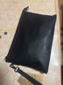 ANDSEEYOU品牌 男士手拿包真皮軟皮大容量手抓包羊皮男手拿包休閑手抓包 黑色荔枝大號 曬單實(shí)拍圖