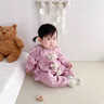 G.DUCKKIDS小黃鴨童裝嬰兒連體衣春秋季2025新款新生兒連體衣寶寶外出服爬服 粉色 73cm 73尺碼7-9個(gè)月建議寶寶13- 曬單實(shí)拍圖