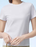 拇指白小T一代純棉短袖T恤男女春夏休閑小白丅百搭打底衫 皓白女款 L  曬單實(shí)拍圖