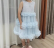 迪士尼女童愛(ài)莎公主連衣裙子新品連衣裙子女童夏裝夏季2025新款兒童衣服 曬單實(shí)拍圖