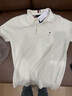 TOMMY HILFIGER【純色肌理感】25夏季男純棉通勤POLO襯衫領短袖針織衫04331 米白色YBI S （推薦：120-135斤） 曬單實拍圖