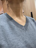 TKSY羊毛衫女2025春秋冬季短款薄寬松針織上衣雞心領(lǐng)羊絨打底毛衣 黑色 XL 【建議120-130斤】 曬單實拍圖