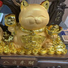 禮之源招財貓搖錢樹擺件聚寶盆工藝品辦公室店鋪收銀臺喬遷喬遷開業(yè)禮物 中號黃水晶發(fā)財樹八方來米招財貓 曬單實拍圖