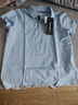 暇步士（Hush Puppies）童裝兒童男大童夏季新款透氣舒適時(shí)尚休閑風(fēng)兒童POLO短袖 冰晶藍 160 曬單實(shí)拍圖