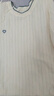 百圖betu女裝2025夏季新款毛針織衫撞色邊愛心刺繡短袖上衣女2505X07 米白 S 曬單實(shí)拍圖