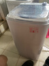志高（CHIGO）脫水機(jī)甩干機(jī)小型迷你家用甩干桶出租房宿舍大容量單杠脫水桶烘干一體 8.6KG 力薦【不銹鋼桶加厚款】 曬單實(shí)拍圖