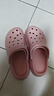 果洛菲洞洞鞋女士厚底夏季eva外穿防滑沙灘海邊涼拖鞋 粉色  33-34  曬單實(shí)拍圖