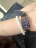 瑞士品牌浪Longines手表女方形小琴綠表十大名牌防水時尚專用女表 星空黑盤皮帶+送皮帶 27mm 曬單實拍圖